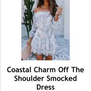 Vici Dolls Coastal Charm Off Shoulder Dress
